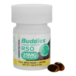 Sativa RSO Soft Gels 25mg : 40pk (1000mg)