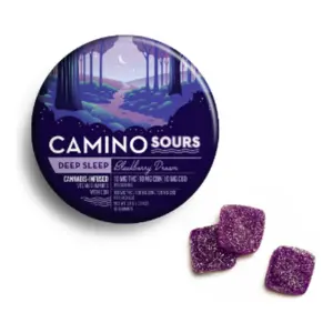 Camino Sours Blackberry Dream 1:1:1 Deep Sleep CBN Gummies 10pk (100mg)