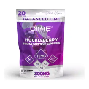Huckleberry 1:1:1 Balanced Line CBN:CBD:THC Fruit Gummies 20pk (100mg)