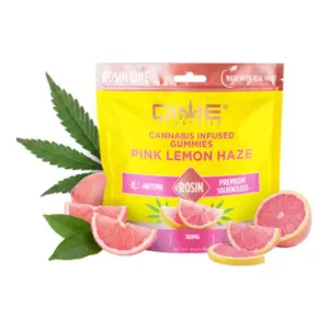 Pink Lemon Haze Rosin Line Fruit Gummies 10pk (100mg)