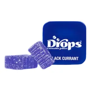 Black Currant 1:1:1 THC:CBN:CBD Strain-Specific Live Rosin Infused Jellies 2pc (100mg)