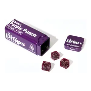 Blackberry 2:1 CBD:THC Strain-Specific Live Rosin Infused Jellies 20pc (100mg)