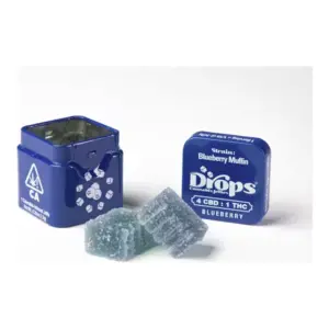 Blueberry 4:1 Strain-Specific Live Rosin Infused Jellies 2pc (50mg)