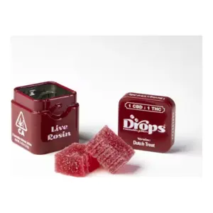 Cranberry 1:1 Strain-Specific Live Rosin Infused Jellies 2pc (100mg)