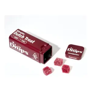 Cranberry 1:1 Strain-Specific Live Rosin Infused Jellies 20pc (100mg)