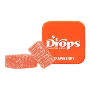 Strawberry 1:1:2 THC:CBG:THCV Strain-Specific Live Rosin Infused Jellies 2pc (50mg)