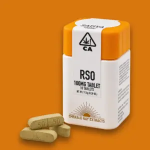 Tropicana Cherry 100mg : 10pk RSO Full Spectrum Tablets (1000mg)