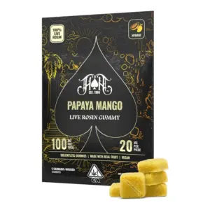 Papaya Mango Live Rosin Gummies (100mg)
