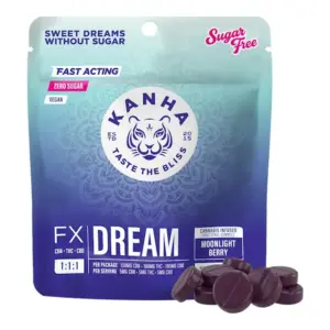 Moonlight Berry 1:1:1 CBD: CBN: THC Sugar Free Dream Nano Gummies (100mg)