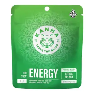 Nano Citrus Splash 1:1 THCV Energy Gummies (100mg)