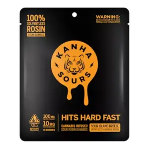 Sour Island Breeze Vegan Solventless Rosin Nano Gummies (100mg)