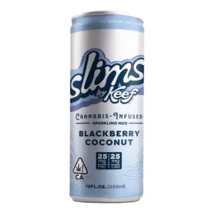 Slims Blackberry Coconut Sparkling Water 25:25 THC:CBD (25mg)