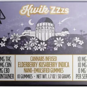 Elderberry 1:1 THC:CBD Nano Gummies (100mg)