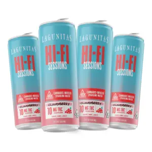 Lagunitas Hi-Fi Sessions Cloudberry Cannabis Infused Sparkling Water 4pk (40mg)