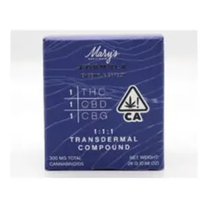 Formula 1:1:1 THC:CBD:CBG Transdermal Compound 1oz (300mg)