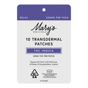 Transdermal Patch THC Indica 10pk (200mg)