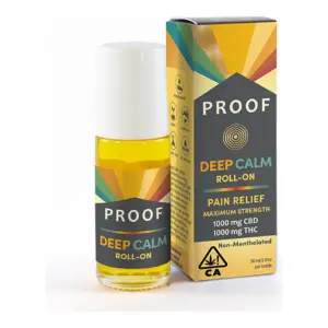 Deep Calm Pain Relief 1:1 CBD:THC Roll-On Topical 1oz (1000mg)