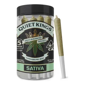 Cantaloupe Kush Sauce & Diamond Infused Pre-Roll 5pk (2.5g)