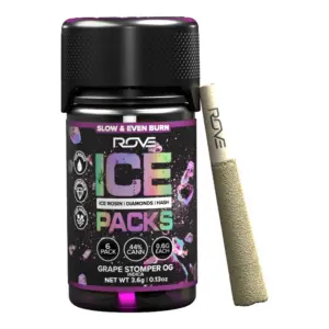 Grape Stomper OG Ice Pack Rosin + Diamond + Hash Infused Pre-Roll 6pk (3.6g)