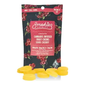 Sour Cherry 2:1 THC:THCV Fruit Chews 10pk (100mg)