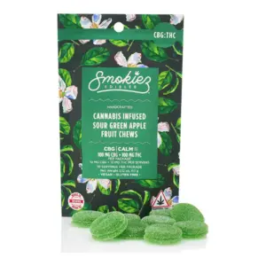 Sour Green Apple 1:1 THC:CBG Fruit Chews 10pk (100mg)