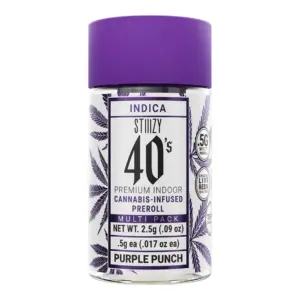 Purple Punch 40's Infused Pre-Roll 5pk (2.5g)